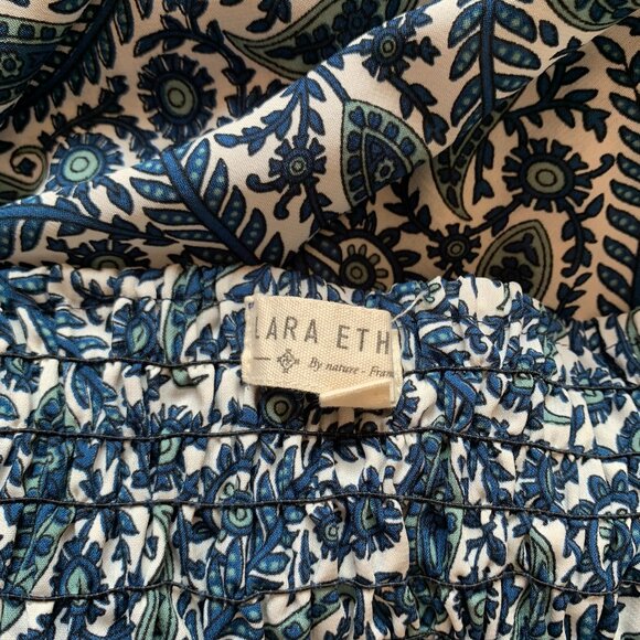 LARAETHNICS BY NATURE FRANCE WIDE LEGS BOHO PANTS PAISLEY SIZE TU TU ONE SIZE - Picture 8 of 11